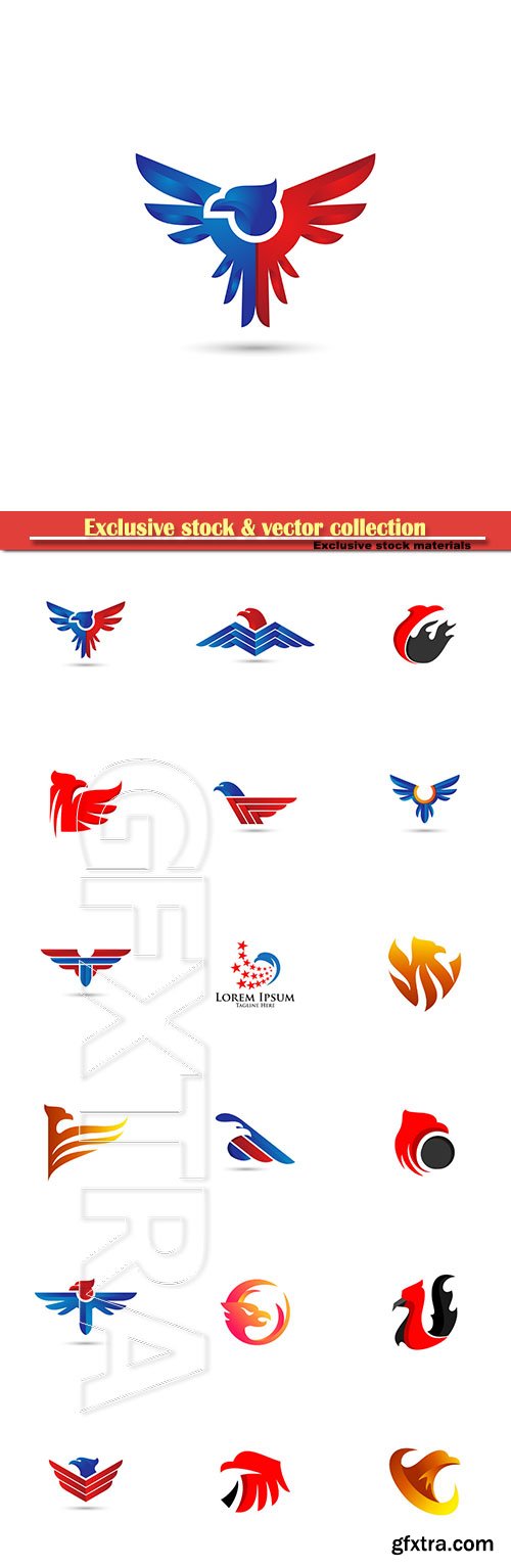 Eagle vector logo illustration