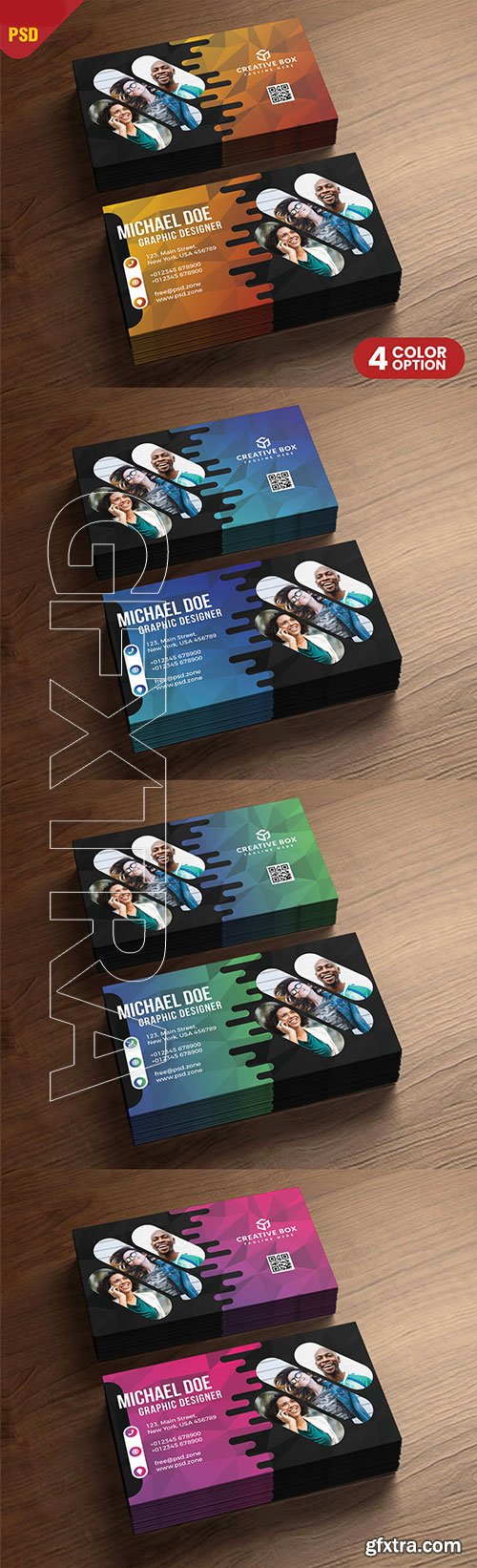 Business Card Design Templates PSD 6