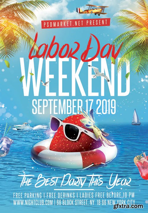 Labor day weekend - Premium flyer psd template