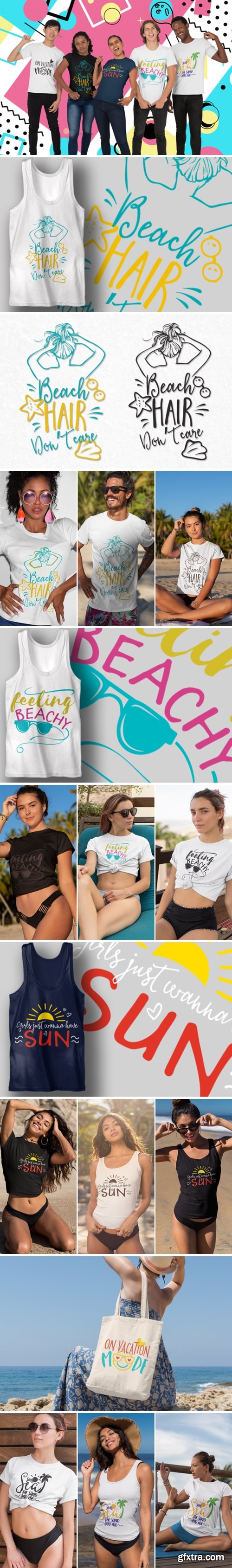 The Summer & Beach Quotes Bundle 1622106