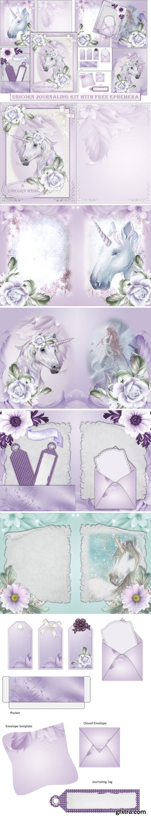 Unicorn Backgrounds with Clipart 1629632