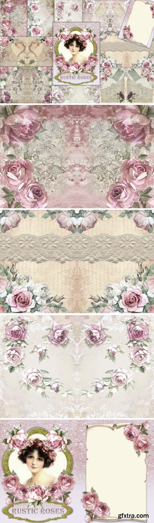 Printable Backgrounds Rustic Roses 1629620