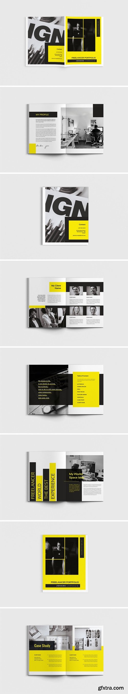 Lancer - A4 Freelancer Brochure Template