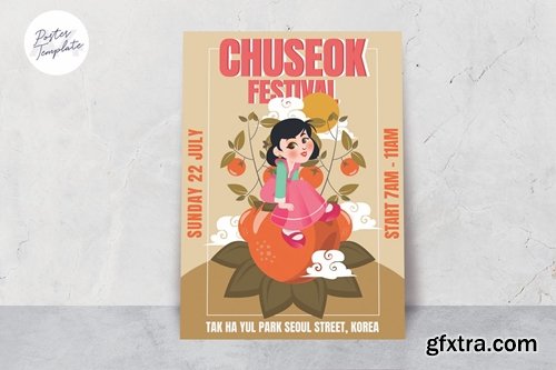 Chuseok Festival Poster Template