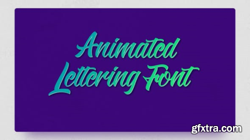 VideoHive Animated Lettering Font 24036527