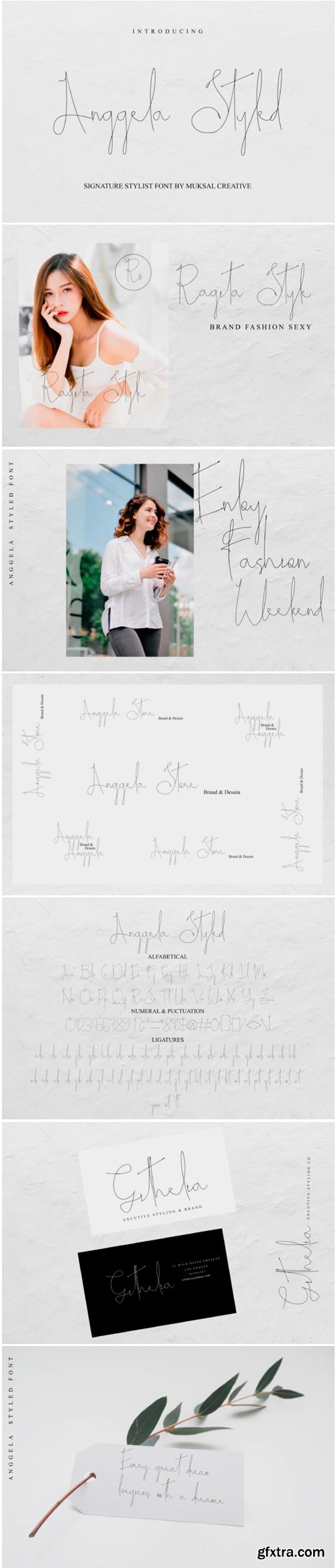 Anggela Styled Font