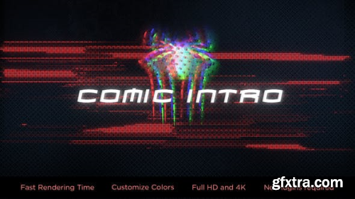 VideoHive Glitch Comic Intro 23721089