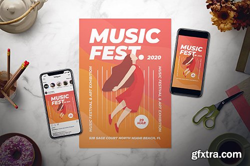 Music Festival Flyer Set