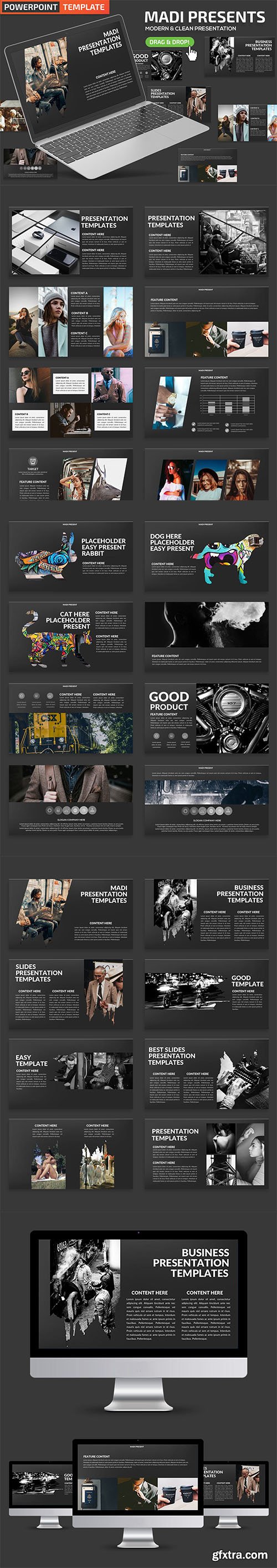 Madi Powerpoint and Keynote Template