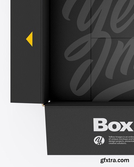 Opened Paper Box Mockup 46477