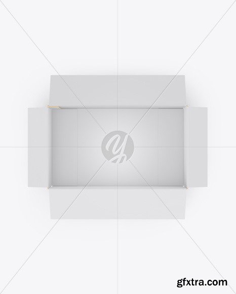 Opened Paper Box Mockup 46477