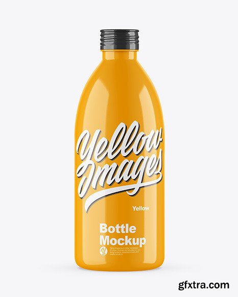 Glossy Bottle Mockup 46522