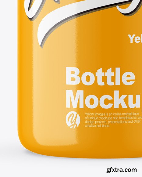 Glossy Bottle Mockup 46522