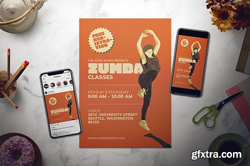 Zumba Flyer Set