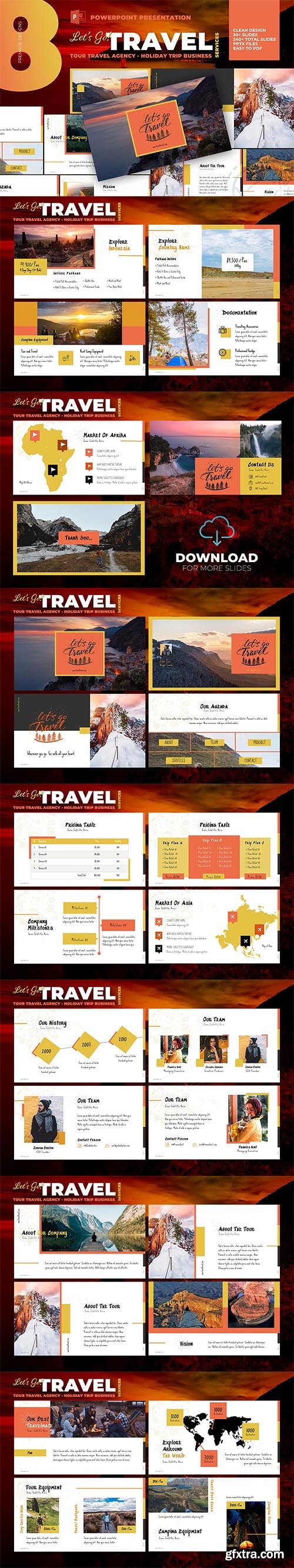 Tour Travel Agency Powepoint Template