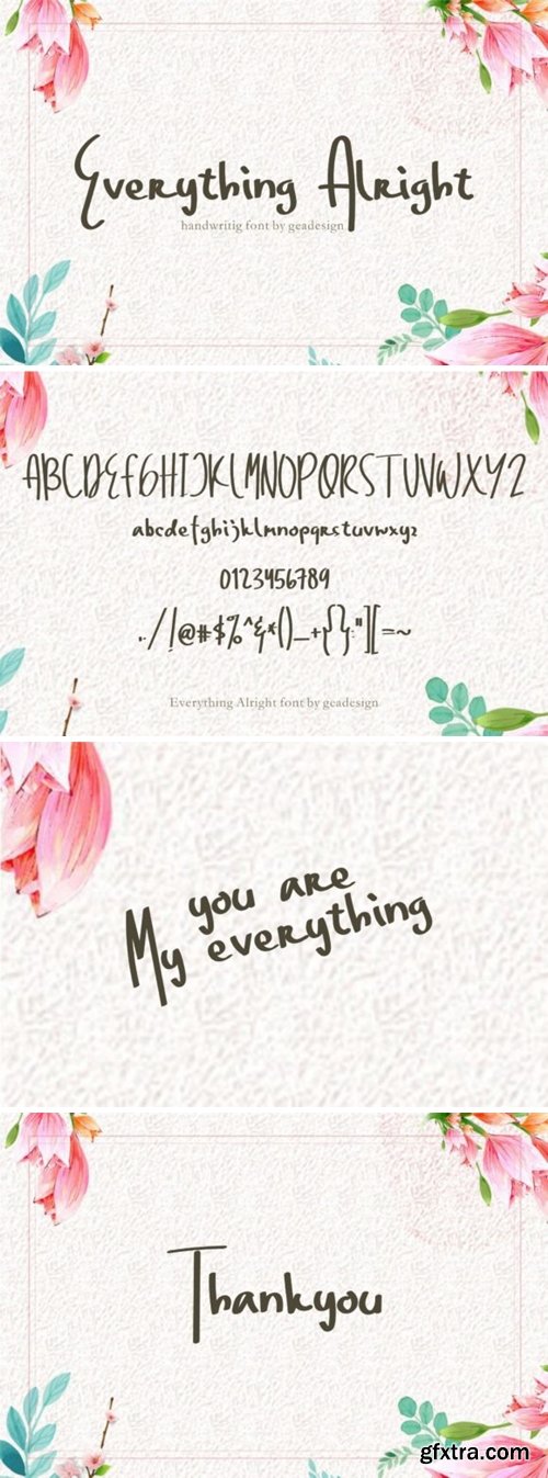 Everything Alright Font