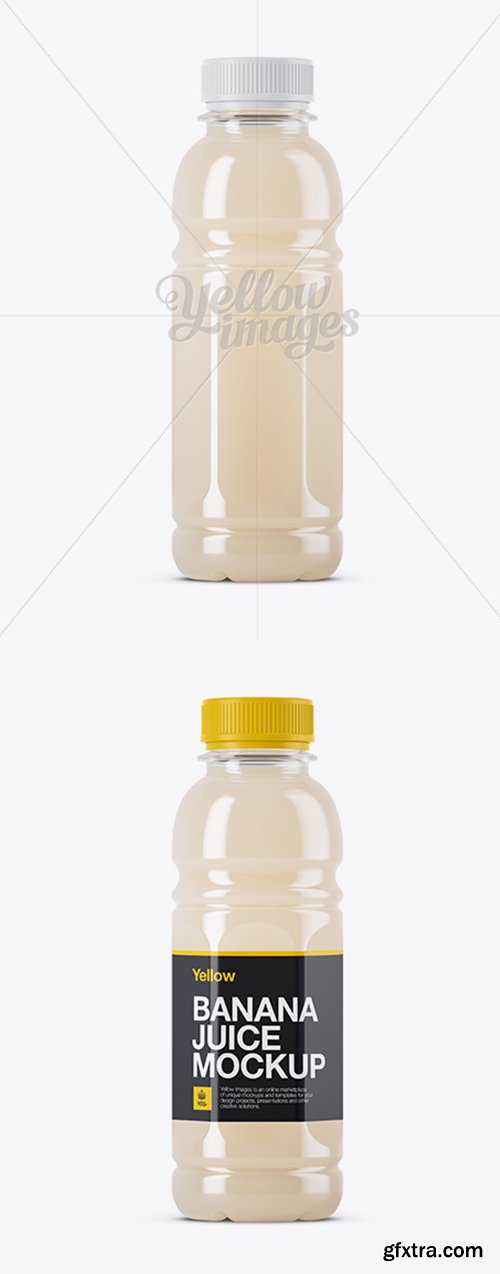 Banana Juice Bottle Mockup 11712