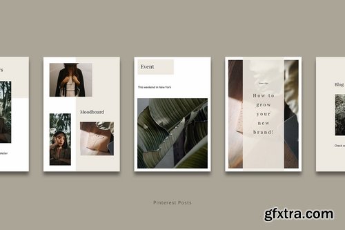 LORA - Pinterest Template