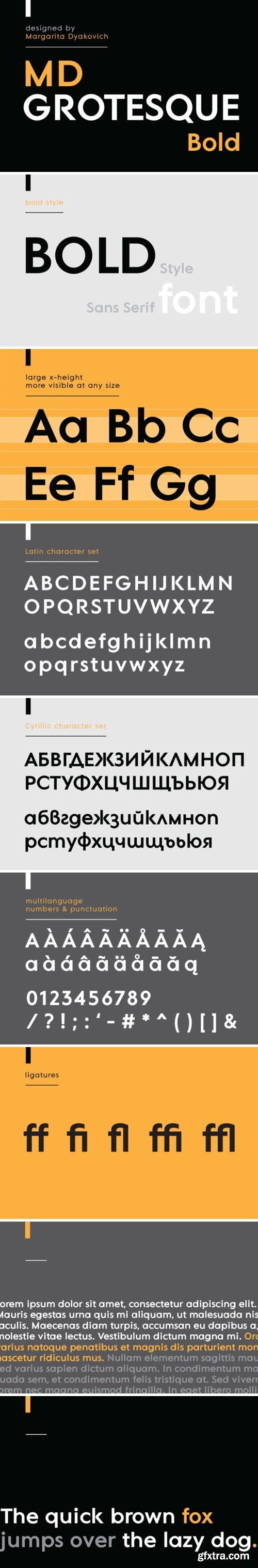 MD Grotesque Bold Font