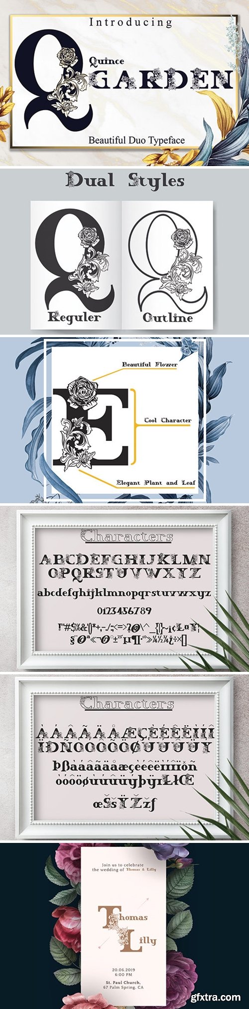 Quince Garden Font