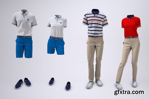 Yacht Crew Uniform Mock-Up