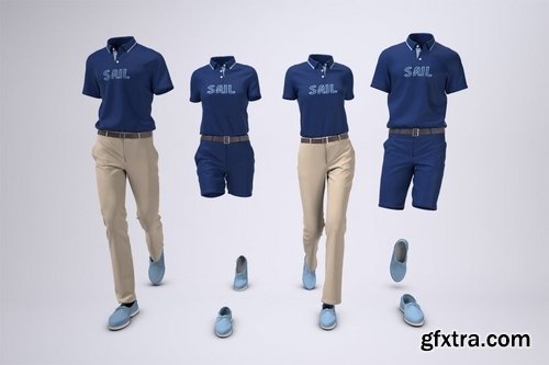 Yacht Crew Uniform Mock-Up