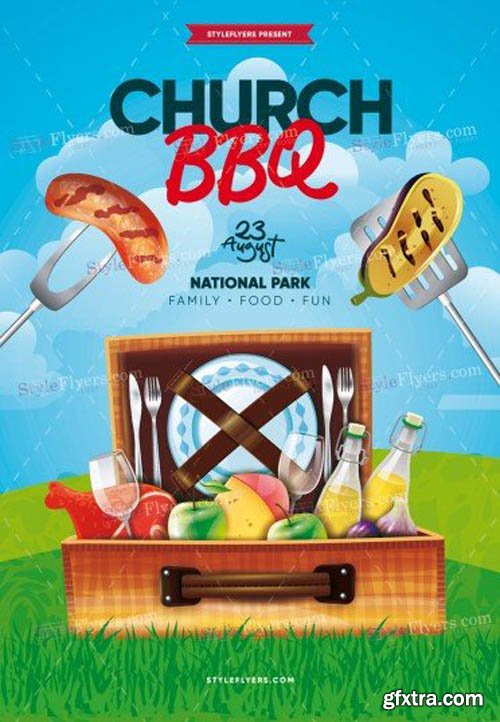 Church BBQ V18_07 2019 PSD Flyer Template