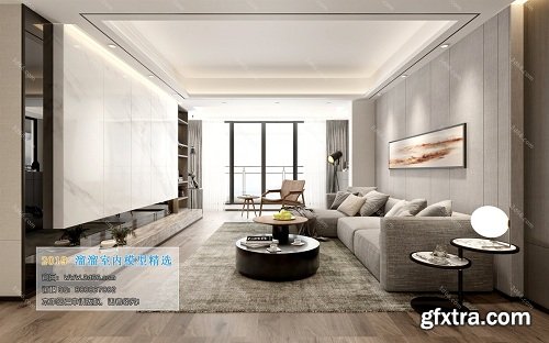 Modern Style Livingroom Interior Scene 14 (2019)