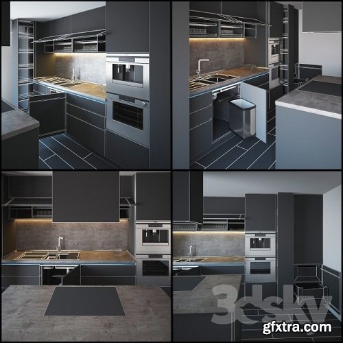 Kitchen Furniture III 3D Model