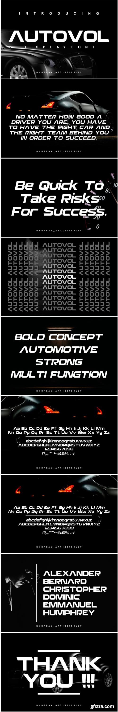 Autovol Font