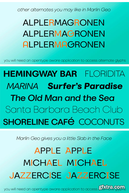 Marlin Geo Font Family