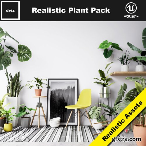 Cgtrader - Realistic Plants Pack - Unreal Engine 4 Low-poly 3D model