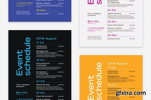 Schedule Event Poster Template, Vol4