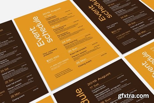 Schedule Event Poster Template, Vol4