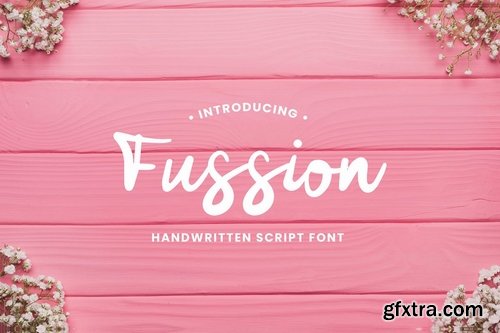 CM - Fussion Handwritten Script Font 3973706