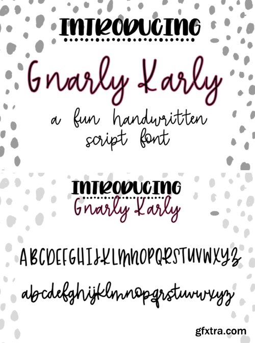 Gnarly Karly Font