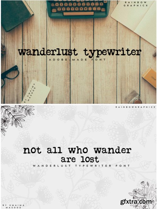 Wanderlust Typewriter Font