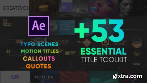 VideoHive Essential Titles Toolkit 24218793