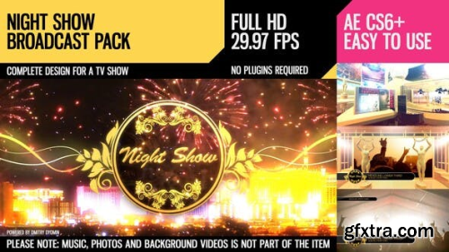 VideoHive Night Show (Broadcast Pack) 4142862