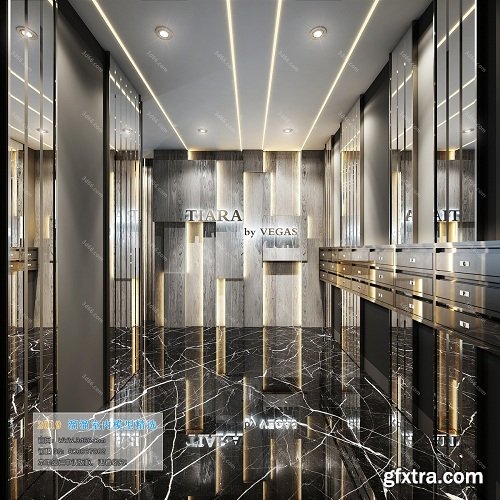 Modern Lobby & Reception Interior Scene 04 (2019)