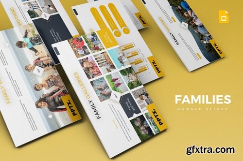 Families Powerpoint, Keynote and Google Slides Templates