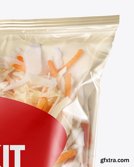 Plastic Bag With Coleslaw Kit Mockup 46574