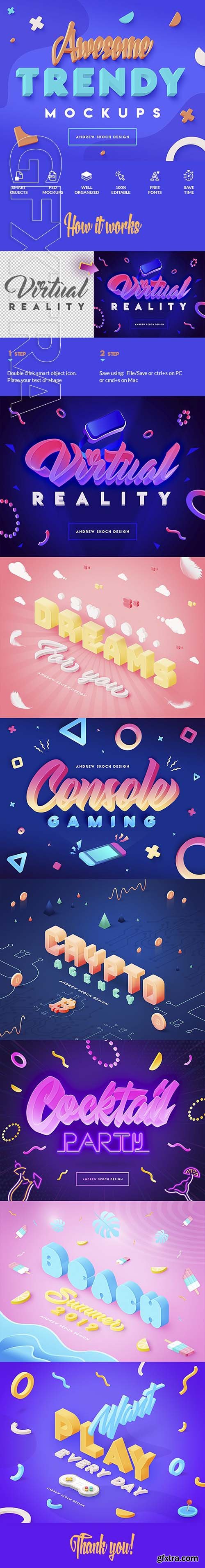 GraphicRiver - Vibrant 3D Text Effects 24100639