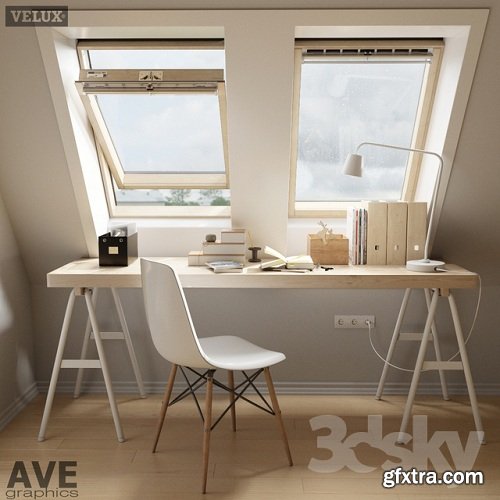 AVE mansard VELUX windows set