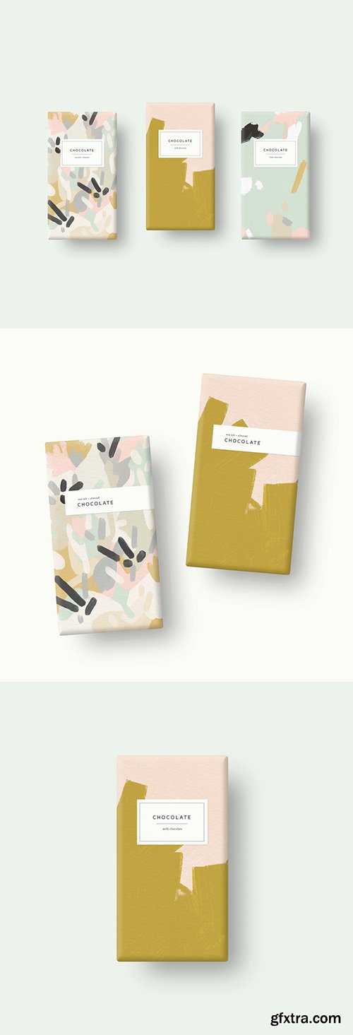 Three Chocolate Bars Mockup 250707267