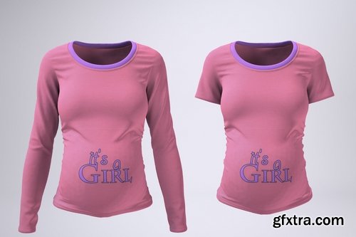 Maternity T-Shirt Mock-Up