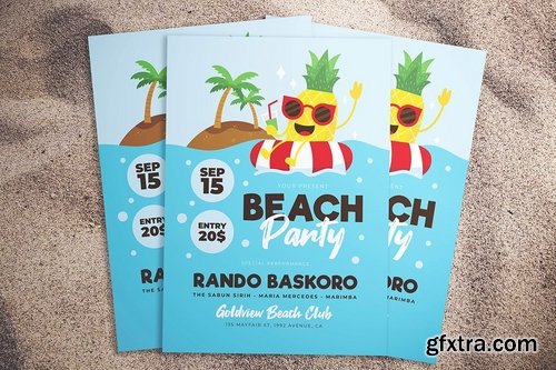 Summer Beach Party Flyer