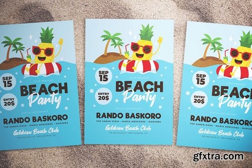 Summer Beach Party Flyer