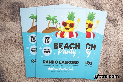 Summer Beach Party Flyer