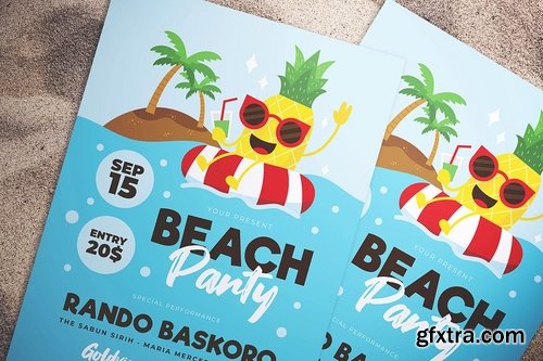 Summer Beach Party Flyer